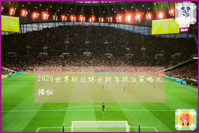 2026世界杯让球分析与投注策略大揭秘